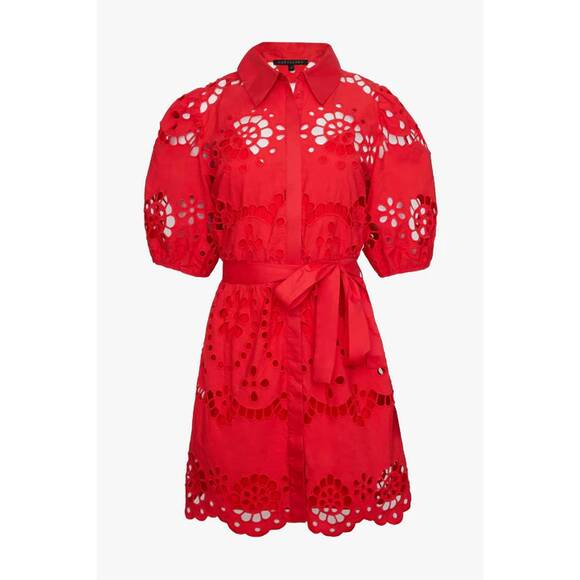NEW CABALLERO women's eloise dress in poppy red
